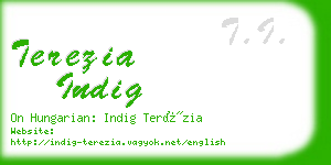 terezia indig business card